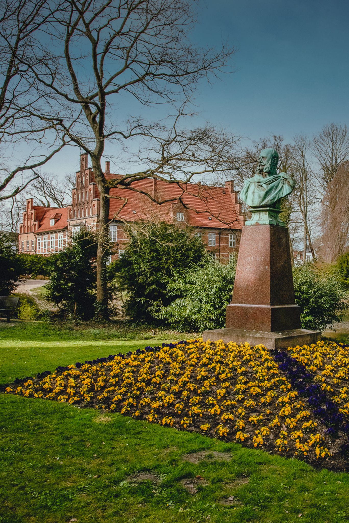 Kaiser Wilhelm Denkmal im Garten des Bergedorfer Schlosses